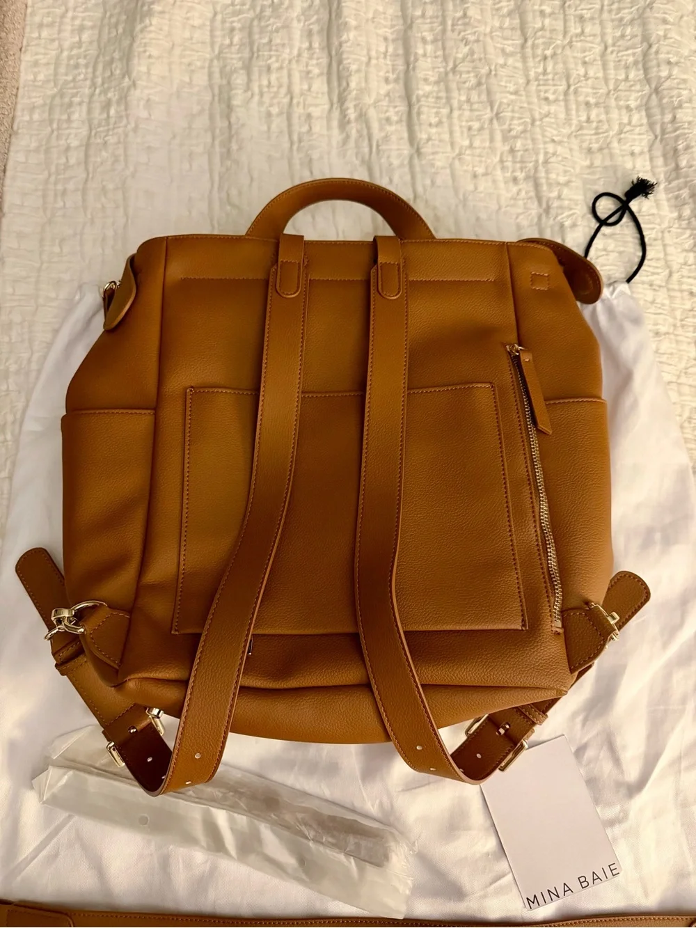 Mina Baie Kinny Brown BabyBag/Backpack